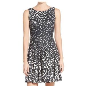 Eliza J Scuba Fit & Flare Sleeveless Dress